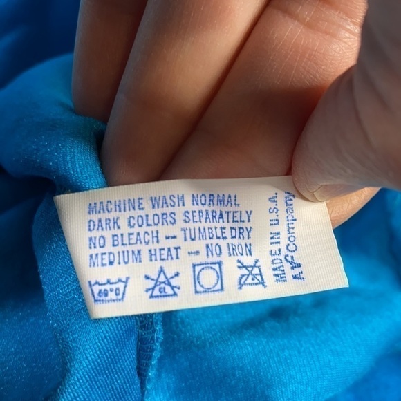 Vintage Vanity Fair Peacock Blue Robe 80's NWT Size XL RARE - Picture 10 of 10